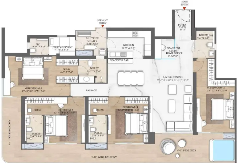 Smart World The Edition Penthouse Floor Plan